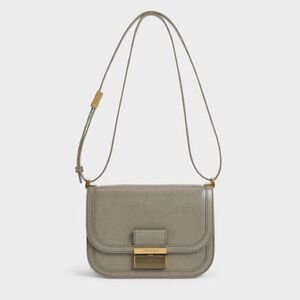 Charles and Keith Charlot Bag in Taupe
